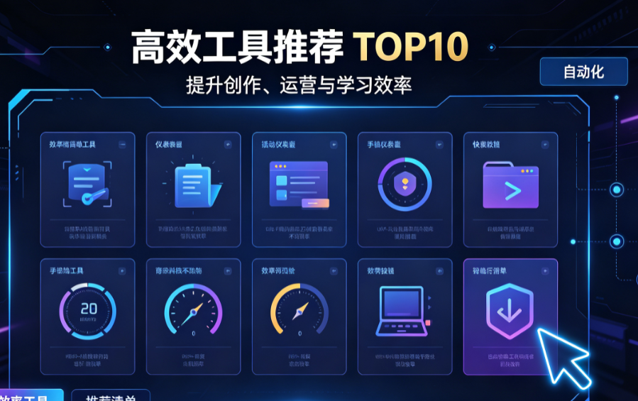 高效工具推荐 TOP10